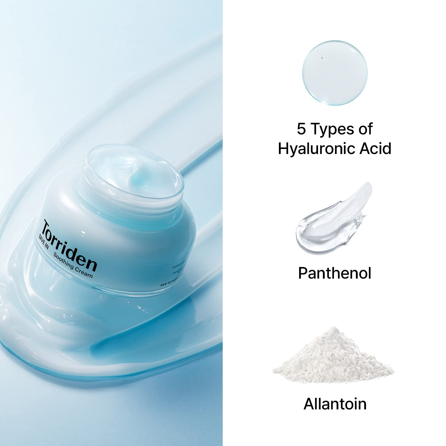 Torriden - DIVE-IN Low Molecular Hyaluronic Acid Soothing Cream (100ml)