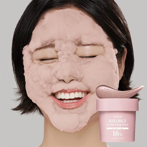 P.CALM - Red Rice Bubble Deep Mask [90g]