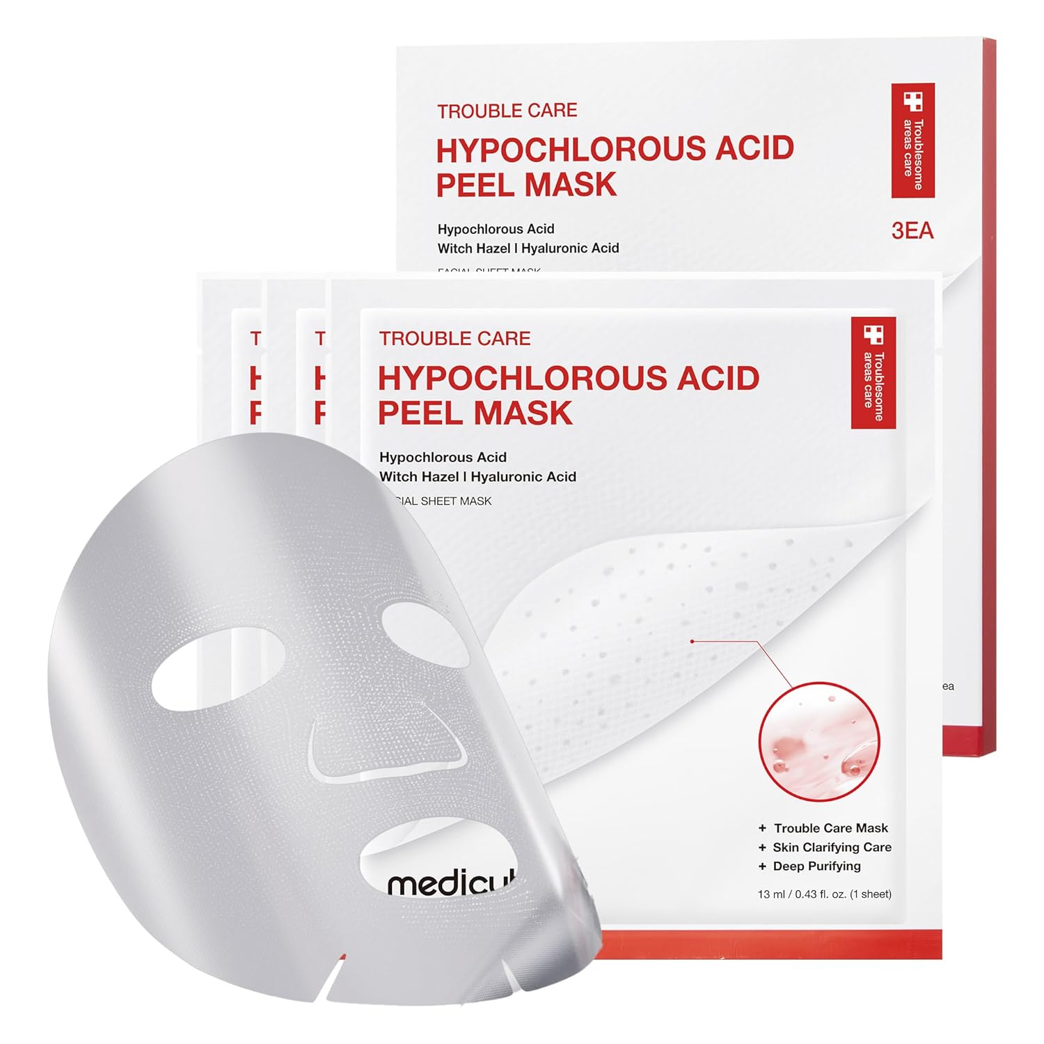 Medicube - Hypochlorous Acid Peel Mask [3ea]