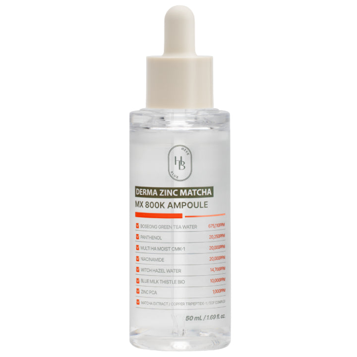 HEVEBLUE - Derma Zinc Matcha MX 800K Ampoule (50ml)