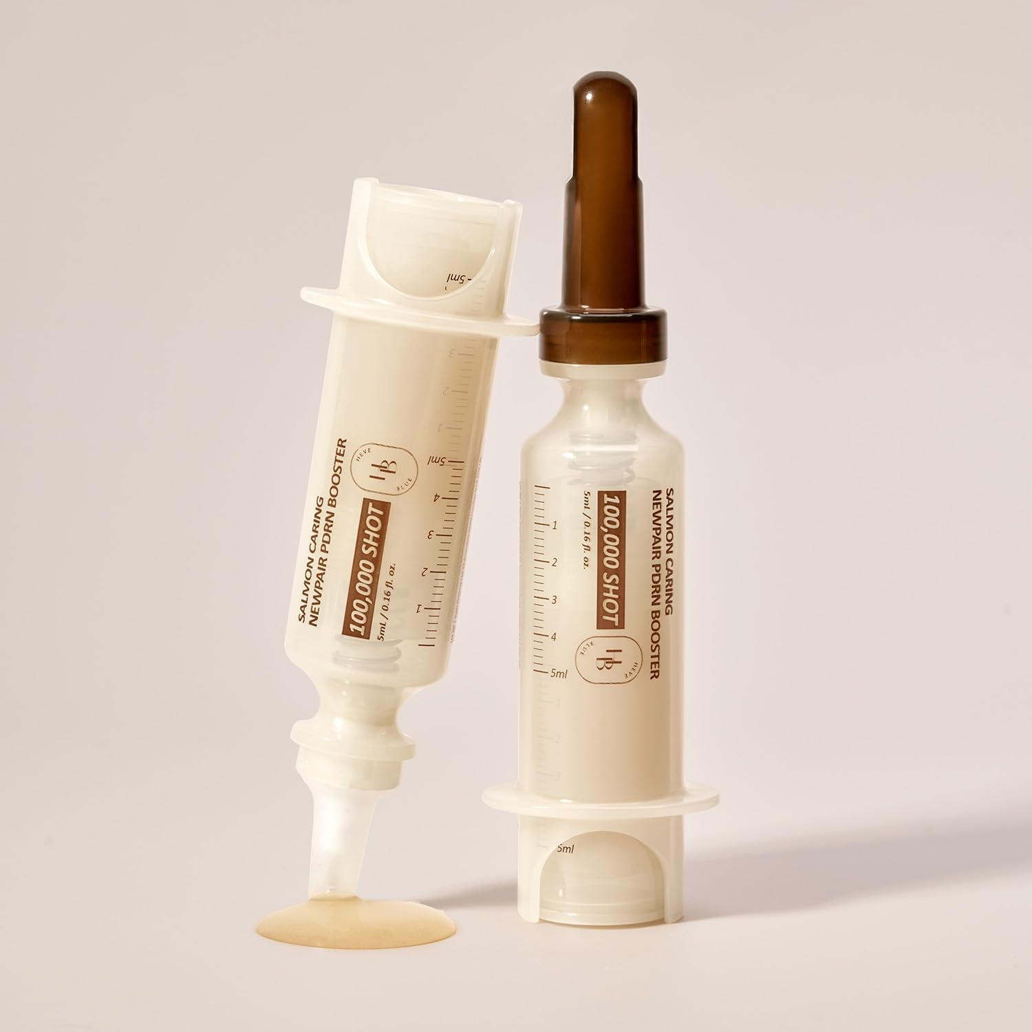 HEVEBLUE - Salmon Caring Centella New Pair PDRN Booster 100,000 Shot Essence 1pc Set