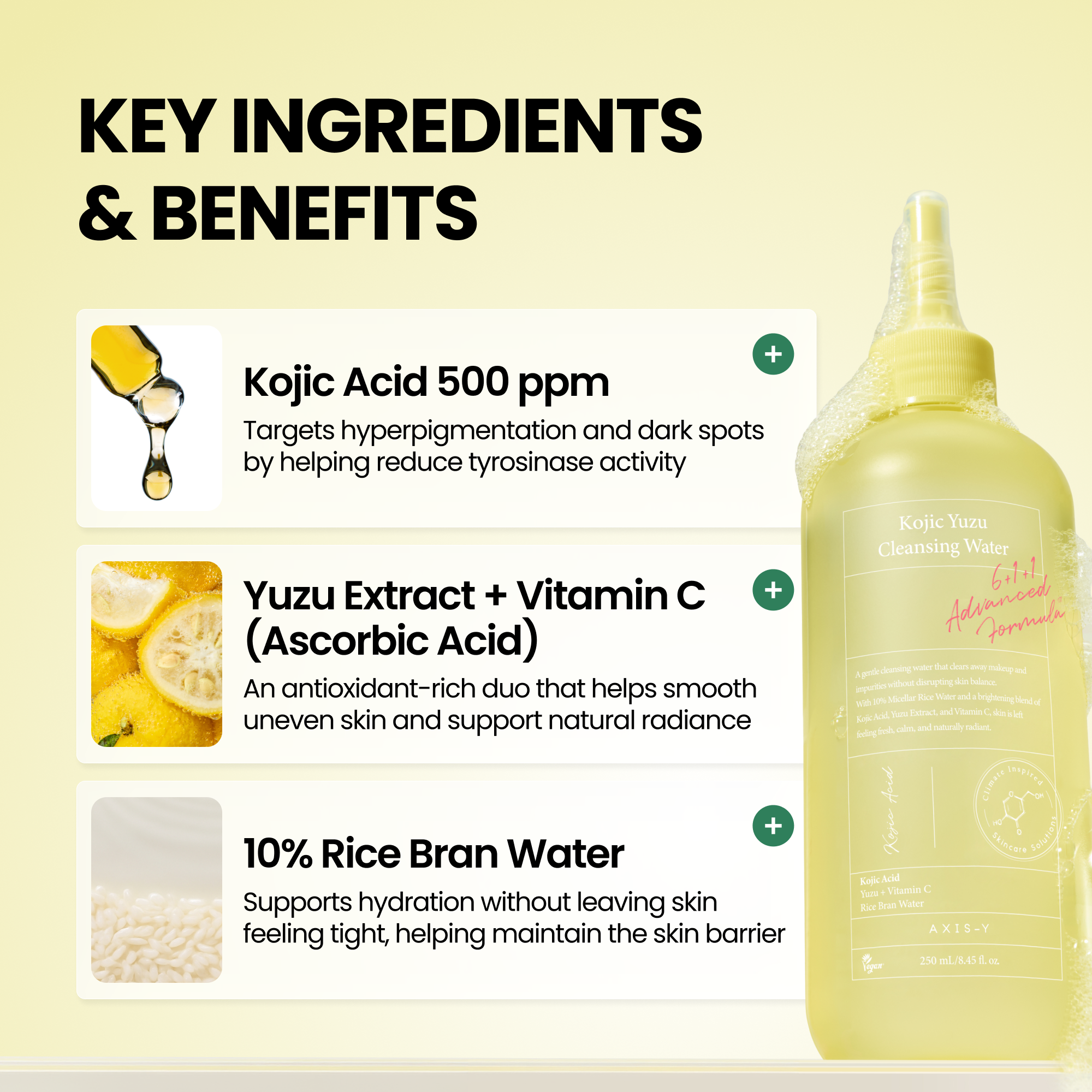 AXIS-Y - Kojic Yuzu Cleansing Water (250ml)