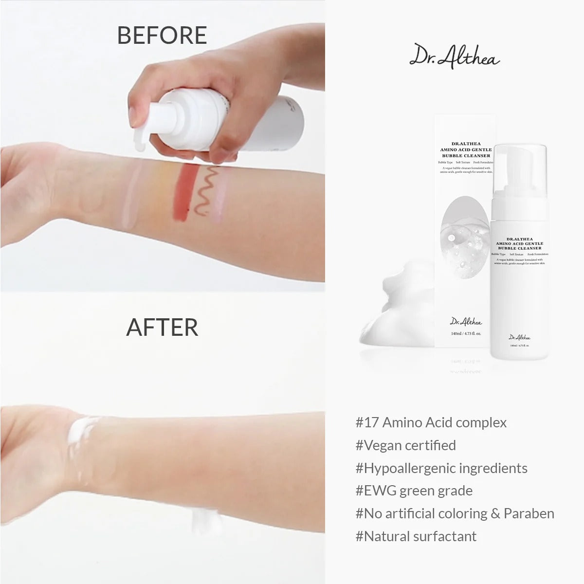 Dr.Althea - Amino Acid Gentle Bubble Cleanser [140ml]