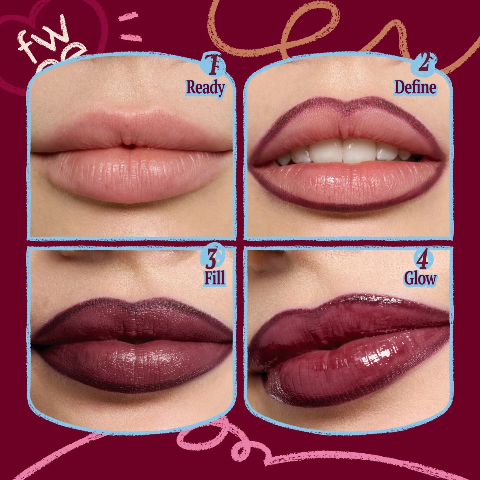 FWEE - Long-Lasting Dual Coloring Stick Lip Liner 04 Spill Tea [1.2g]