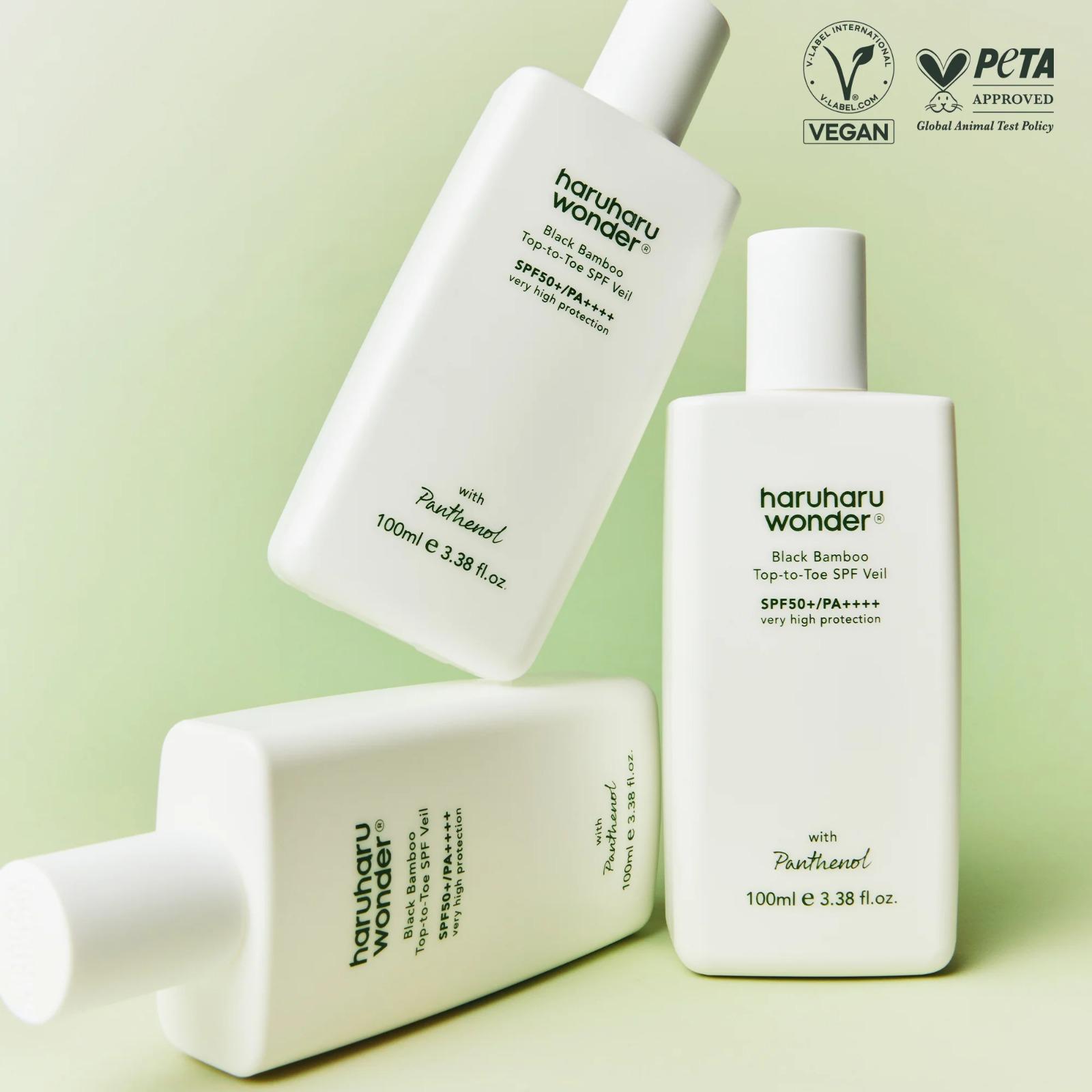 Haruharu Wonder - Black Bamboo Top-to-Toe SPF Veil SPF50+ PA++++ [100ml]