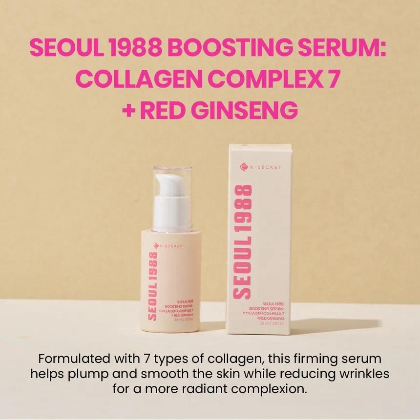KSECRET - SEOUL 1988 Boosting Serum: Collagen Complex 7 + Red Ginseng [30ml]