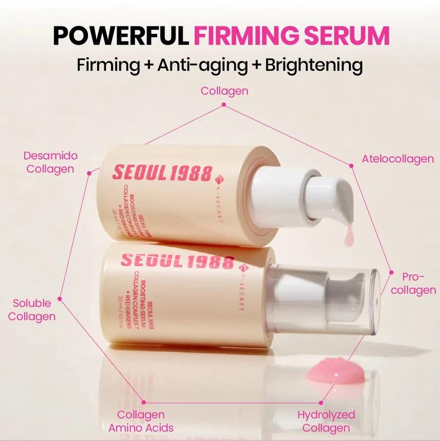 KSECRET - SEOUL 1988 Boosting Serum: Collagen Complex 7 + Red Ginseng [30ml]