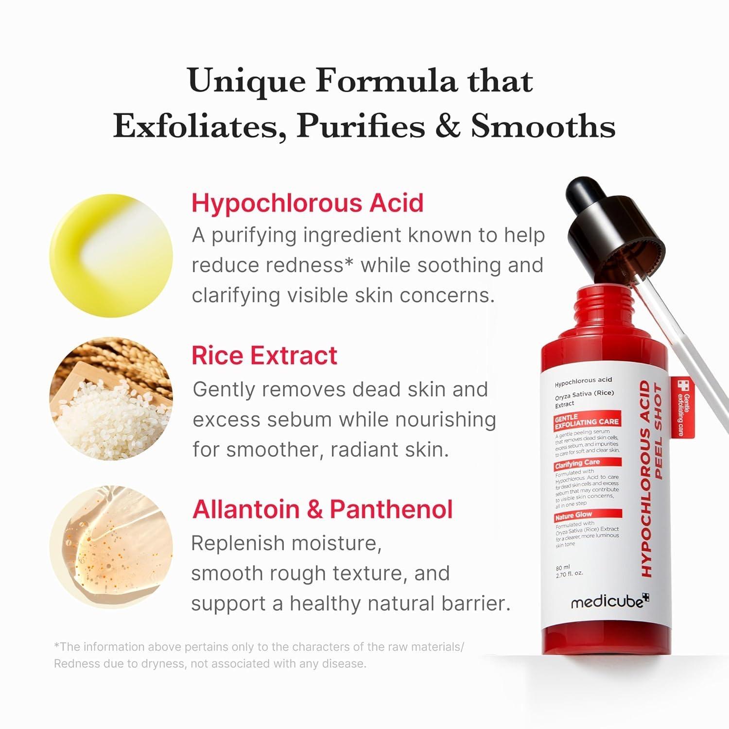 Medicube - Hypochlorous Acid Rice Peel Shot [80ml]