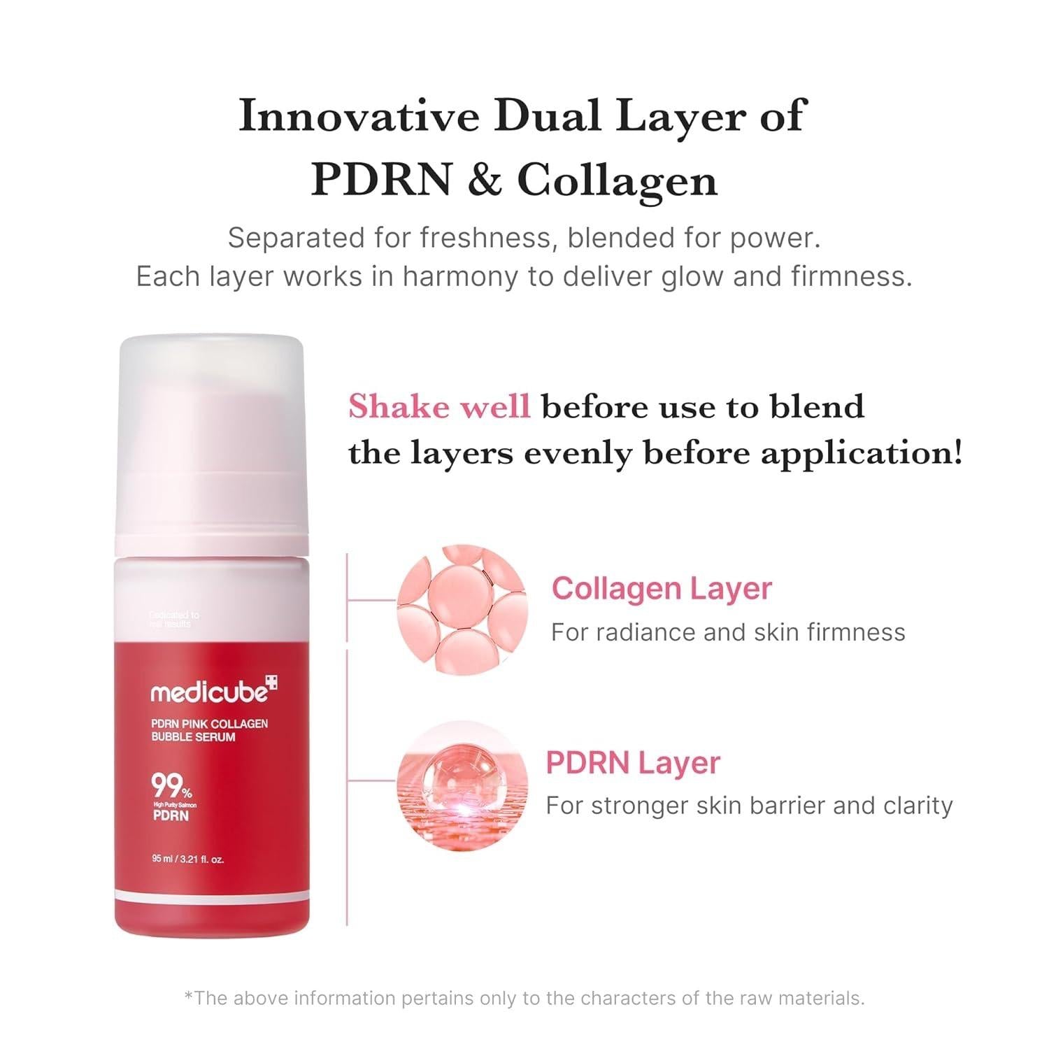 Medicube - PDRN Pink Collagen Bubble Serum [95ml]