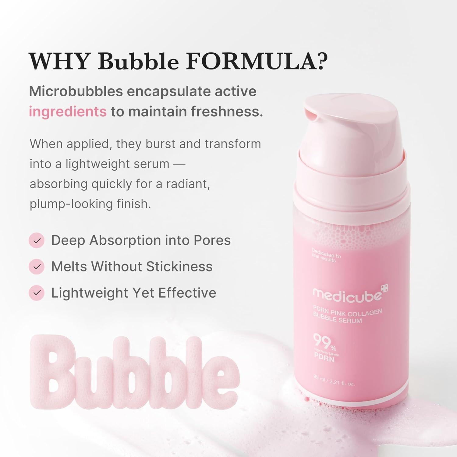 Medicube - PDRN Pink Collagen Bubble Serum [95ml]