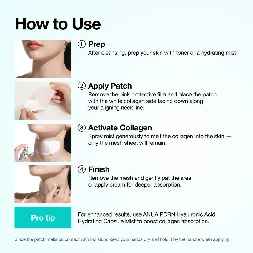 Anua - PDRN Collagen Melting Patch For Neck [4 patches]