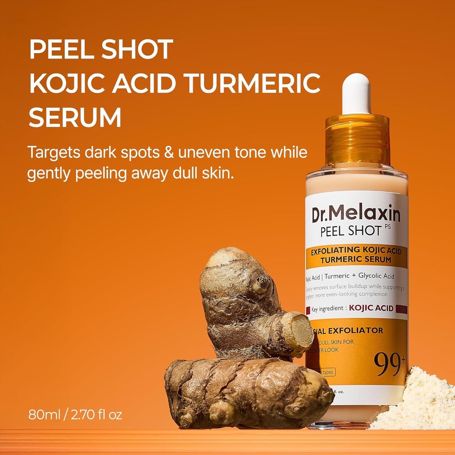 Dr.Melaxin - Peel Shot Exfoliating Kojic Acid Turmeric Serum [80ml]