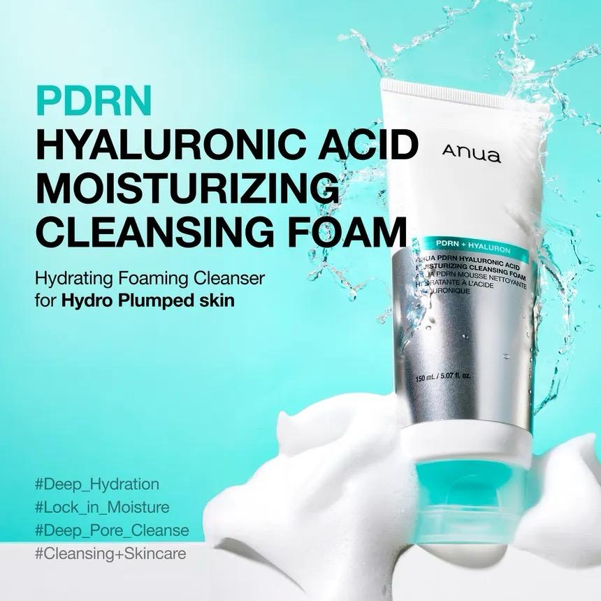 Anua - PDRN Hyaluronic Acid Moisturizing Cleansing Foam [150ml]