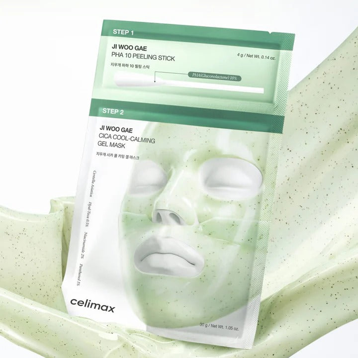 Celimax - Ji Woo Gae Cica PHA Peel 2-Step Gel Mask [1EA]