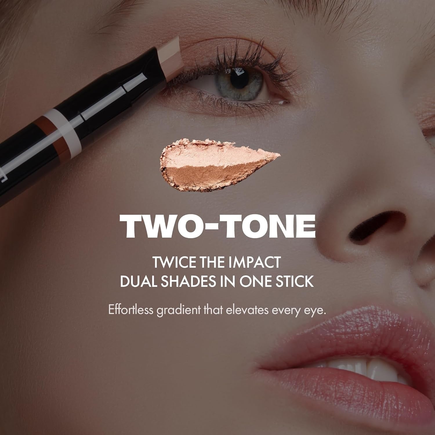 ⁠ELROEL - Blanc Double Shadow Stick #1 Gold-Espresso