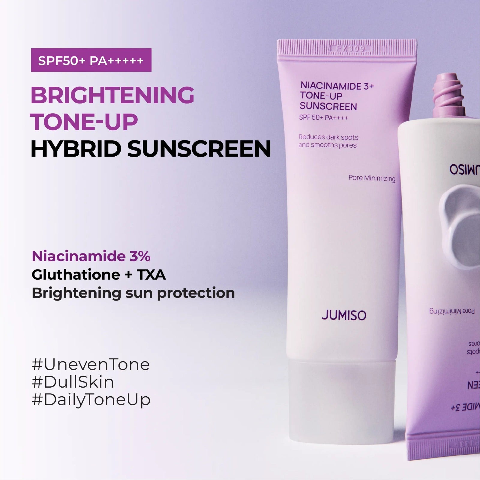 JUMISO - Niacinamide 3+ Tone-Up Sunscreen [40ml]