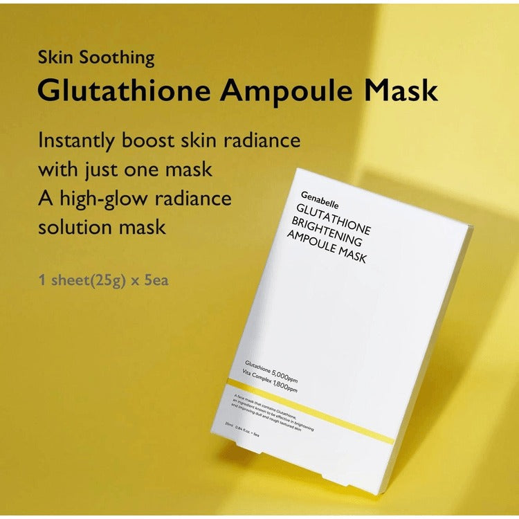 Genabelle - Glutathione Brightening Ampoule Mask (25ml) (1EA)