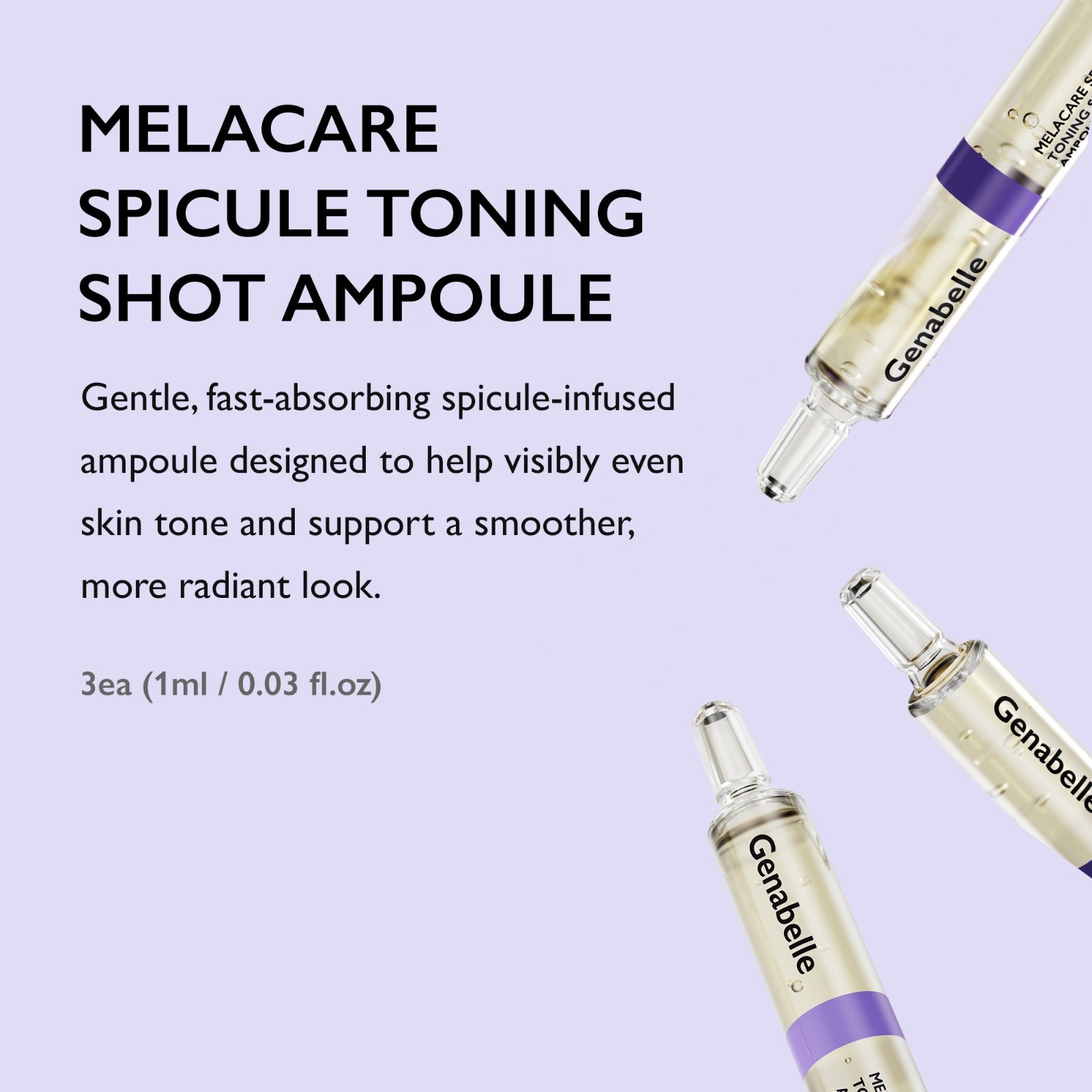 Genabelle - Melacare Spicule Toning Shot Ampoule (1ml*3pcs)