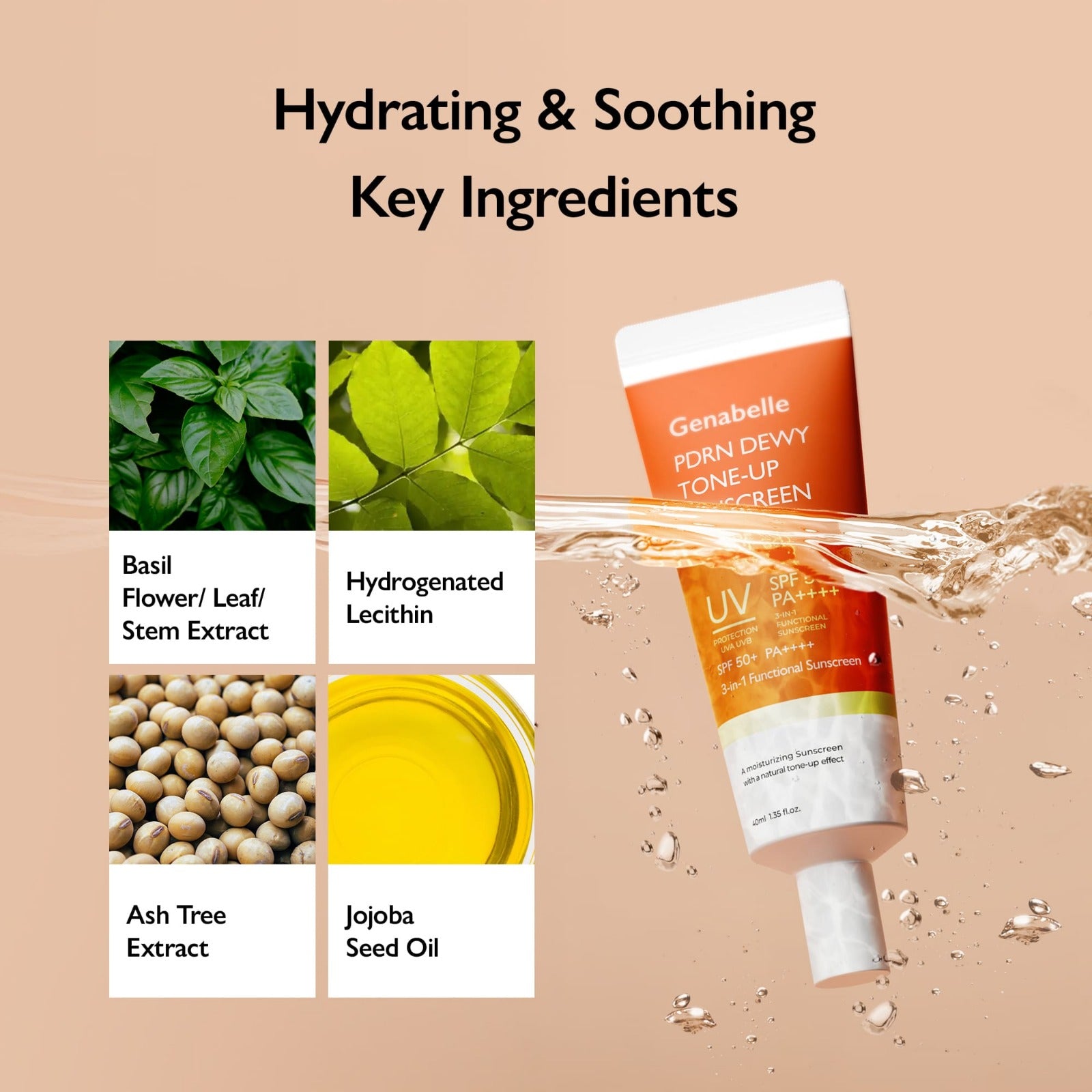 Genabelle - PDRN Dewy Tone-up Sunscreen [40ml]