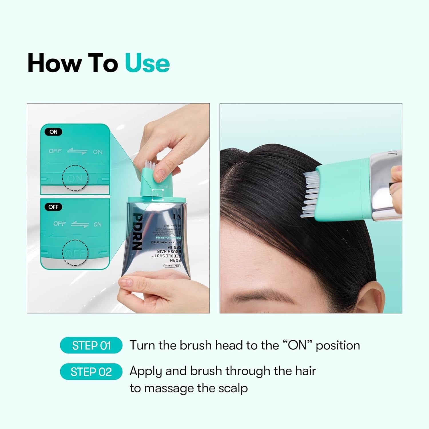 ⁠VT - PDRN Reedle Shot Brush Hair Serum [100ml]