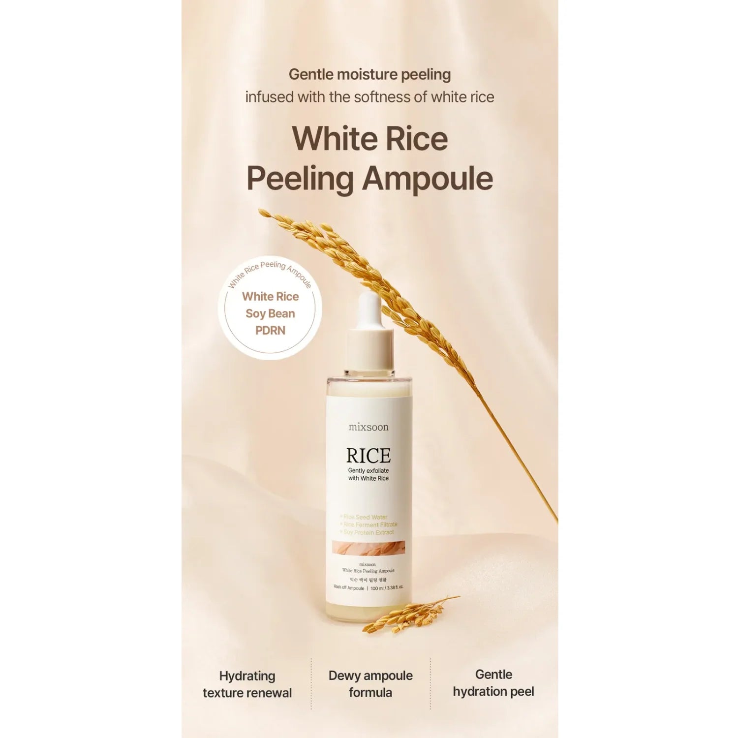 Mixsoon - White Rice Peeling Ampoule [100ml]